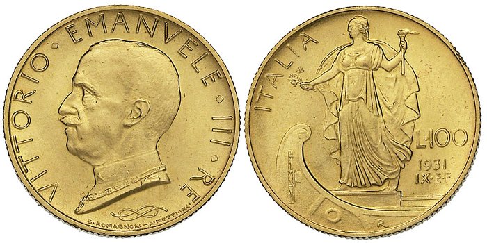 100 lire 1932 italia su prora
