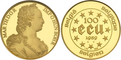 100 Ecu d&#039;Oro Belga
