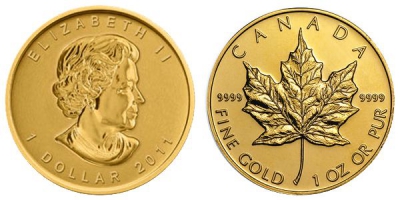 1 Dollaro Oro Foglia d&#039;Acero Canada - &quot;MAPLE LEAF&quot;