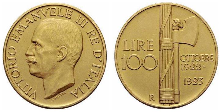 100lire 1923 fascio