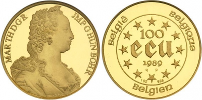 100 Ecu d&#039;Oro Belga