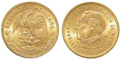 10 Pesos d&#039;Oro Messicani