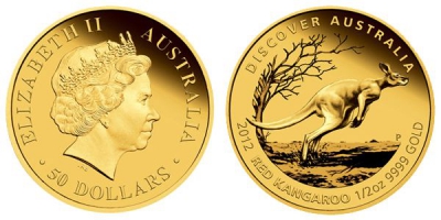 50 Dollari d&#039;Oro Australia &quot;CANGURO&quot;