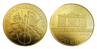 € 100 FILARMONICA D&#039;ORO AUSTRIA
