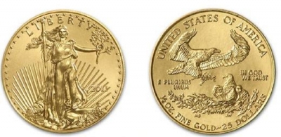 25 Dollari d&#039;Oro Americani - AMERICAN EAGLE