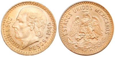 2,5 Pesos d&#039;Oro Messicani