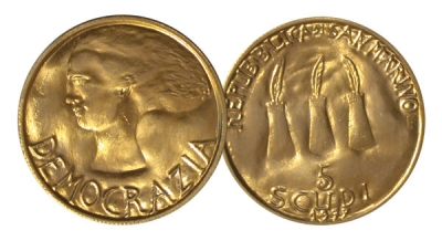5 Scudi d&#039;Oro - 16.95 gr.