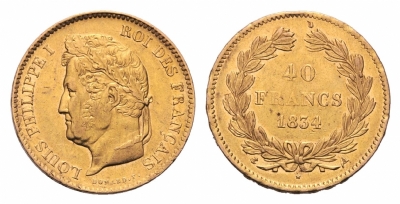 40 Franchi d&#039;Oro Francesi