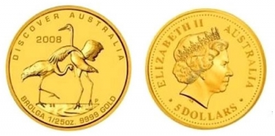 5 Dollari d&#039;Oro Australia - CANGURO