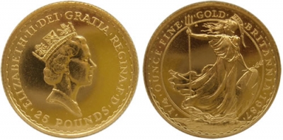 25 Sterline-Pounds BRITANNIA