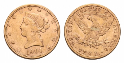 10 Dollari d&#039;Oro Americani - LIBERTY