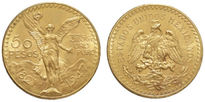 50 Pesos d&#039;Oro Messicani