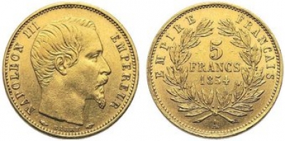 5 Franchi d&#039;Oro Francesi