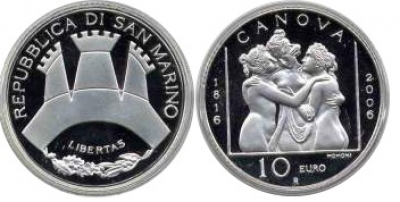 10 EURO D&#039;ARGENTO